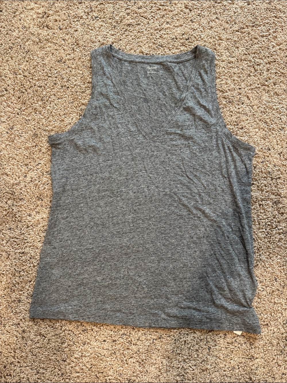 NWT Madewell v-neck tank top size large